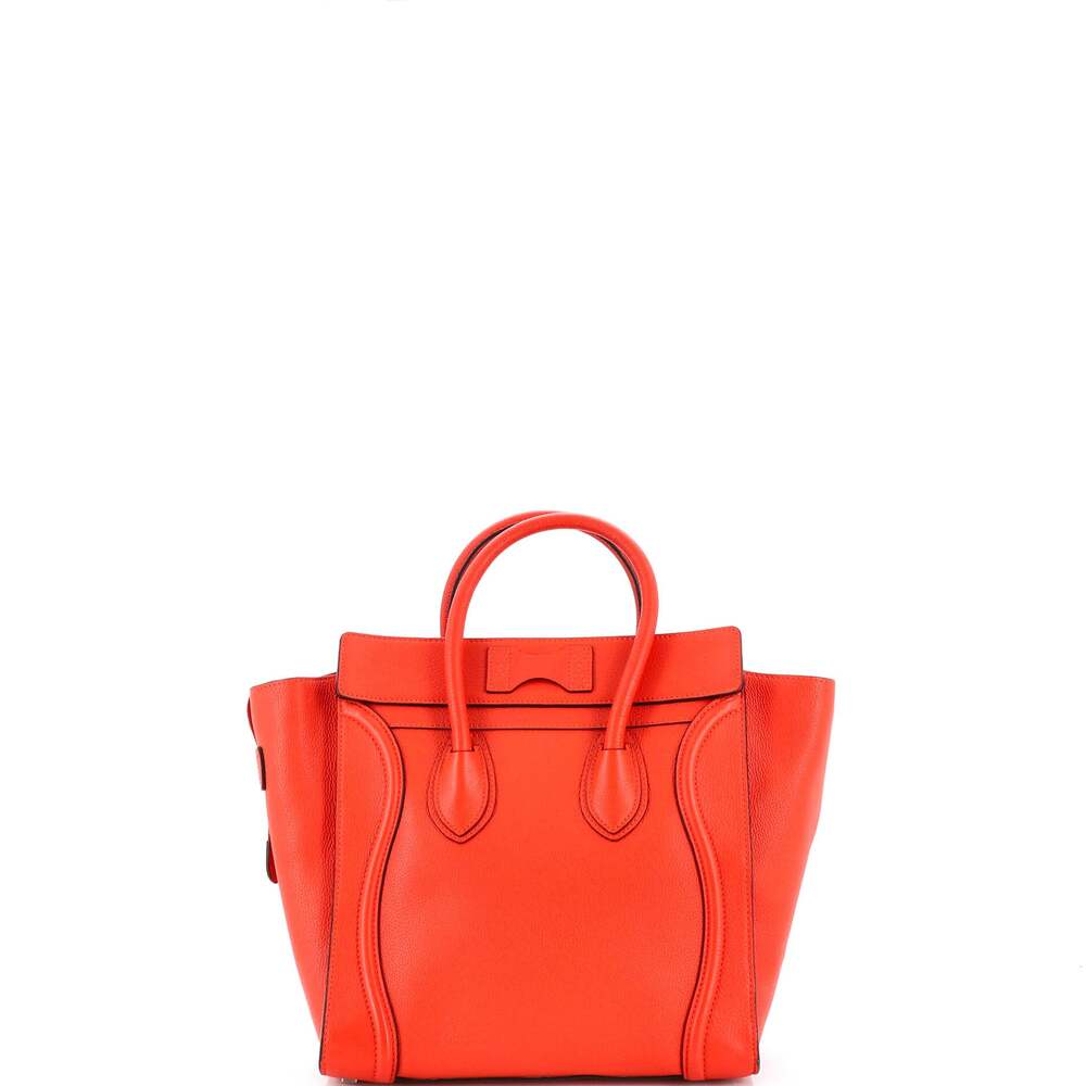 Celine Luggage Bag Grainy Leather Mini #239351C11B - Picture 3 of 8